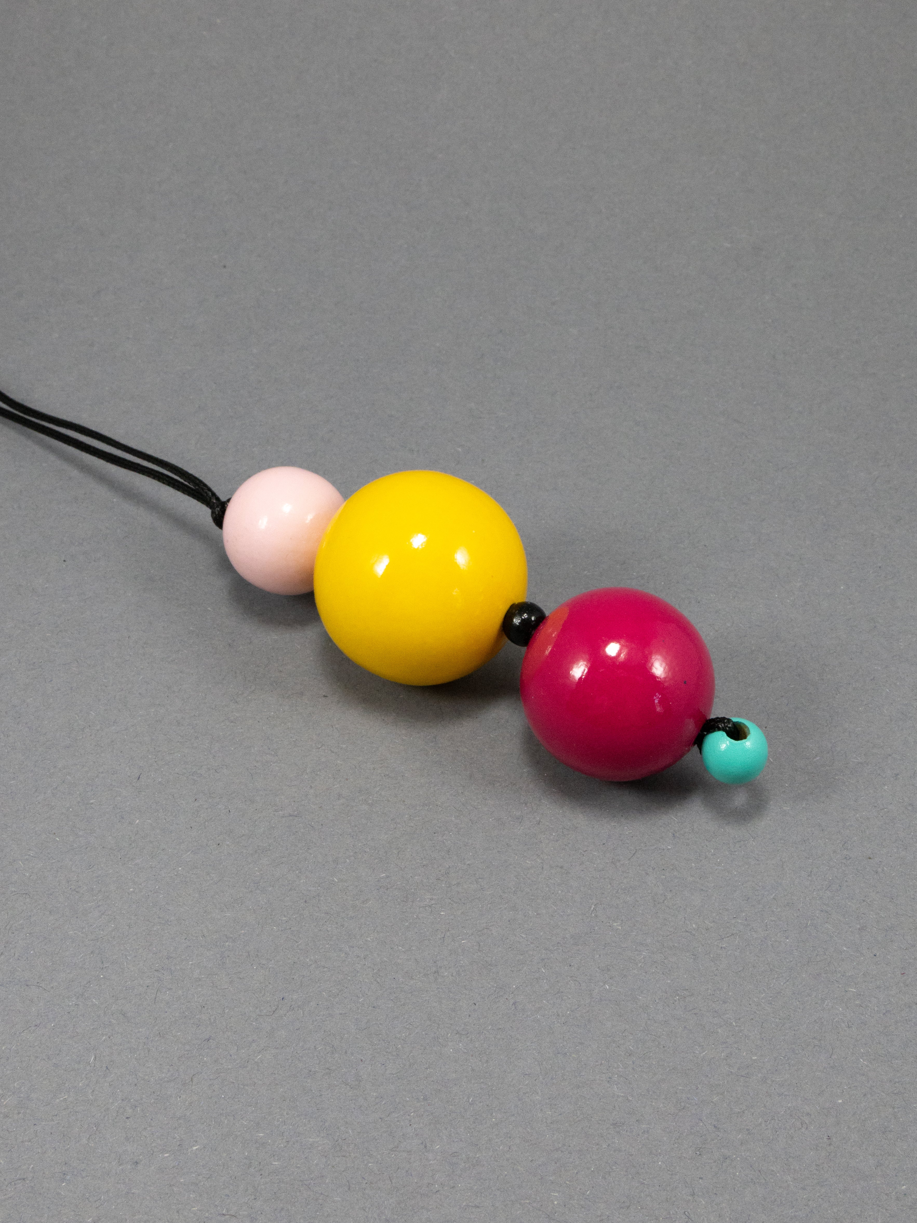 Shades of Summer Wooden Bead Pendant