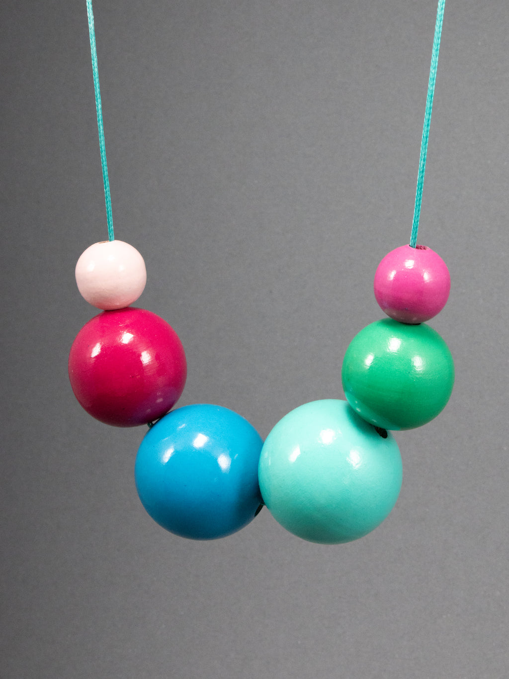 Shades of Summer Wooden Beads Necklace