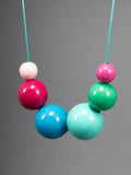 Shades of Summer Wooden Beads Necklace