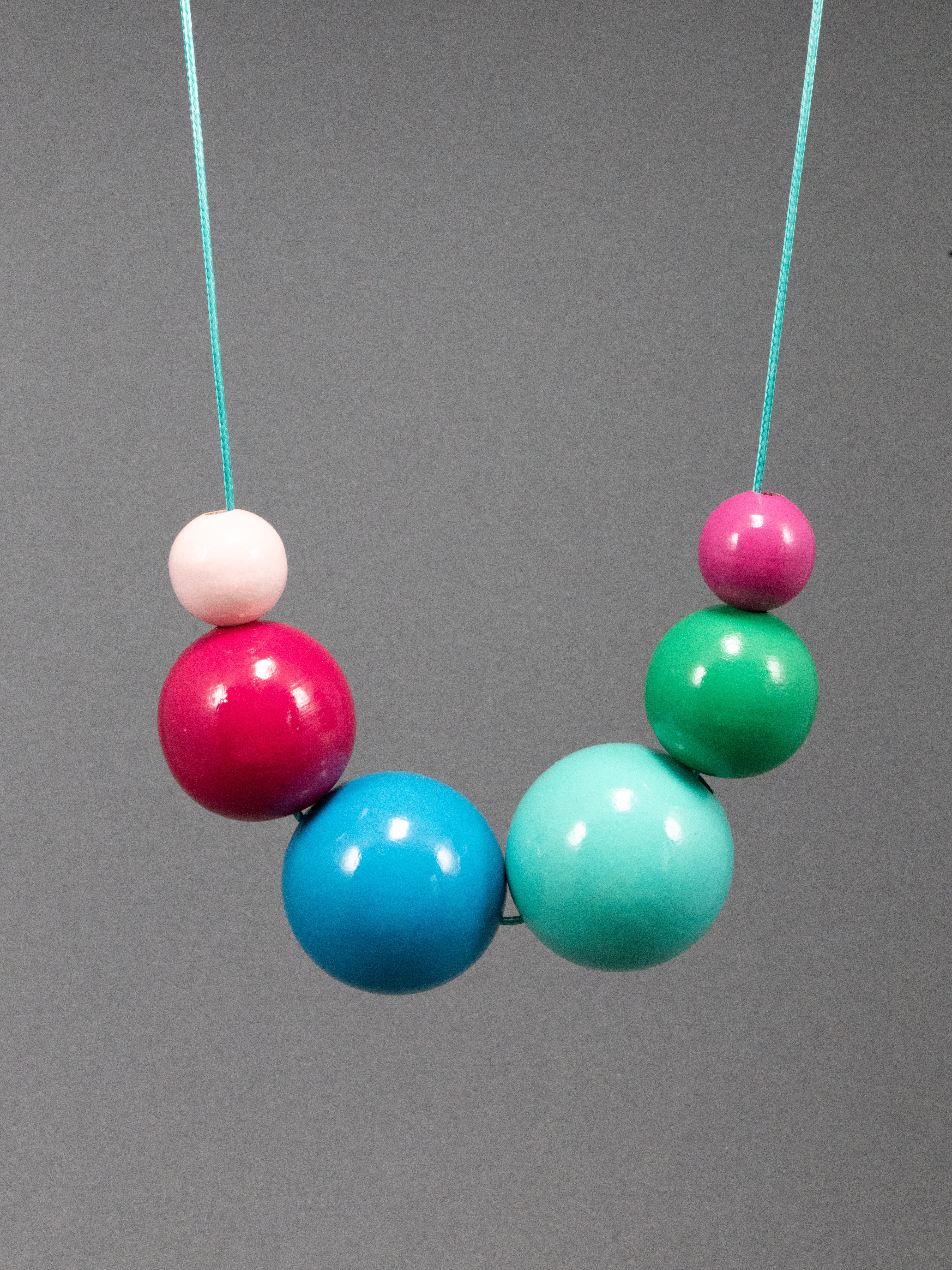 Shades of Summer Wooden Beads Necklace