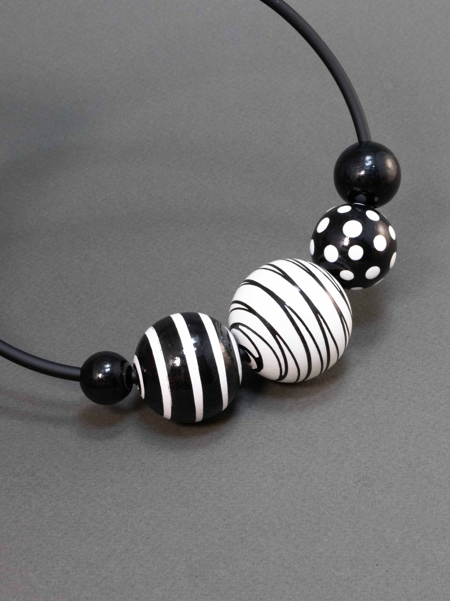 Stripes Wooden Beads Set 1