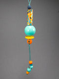 Turquoise Jungle Beaded Pendant