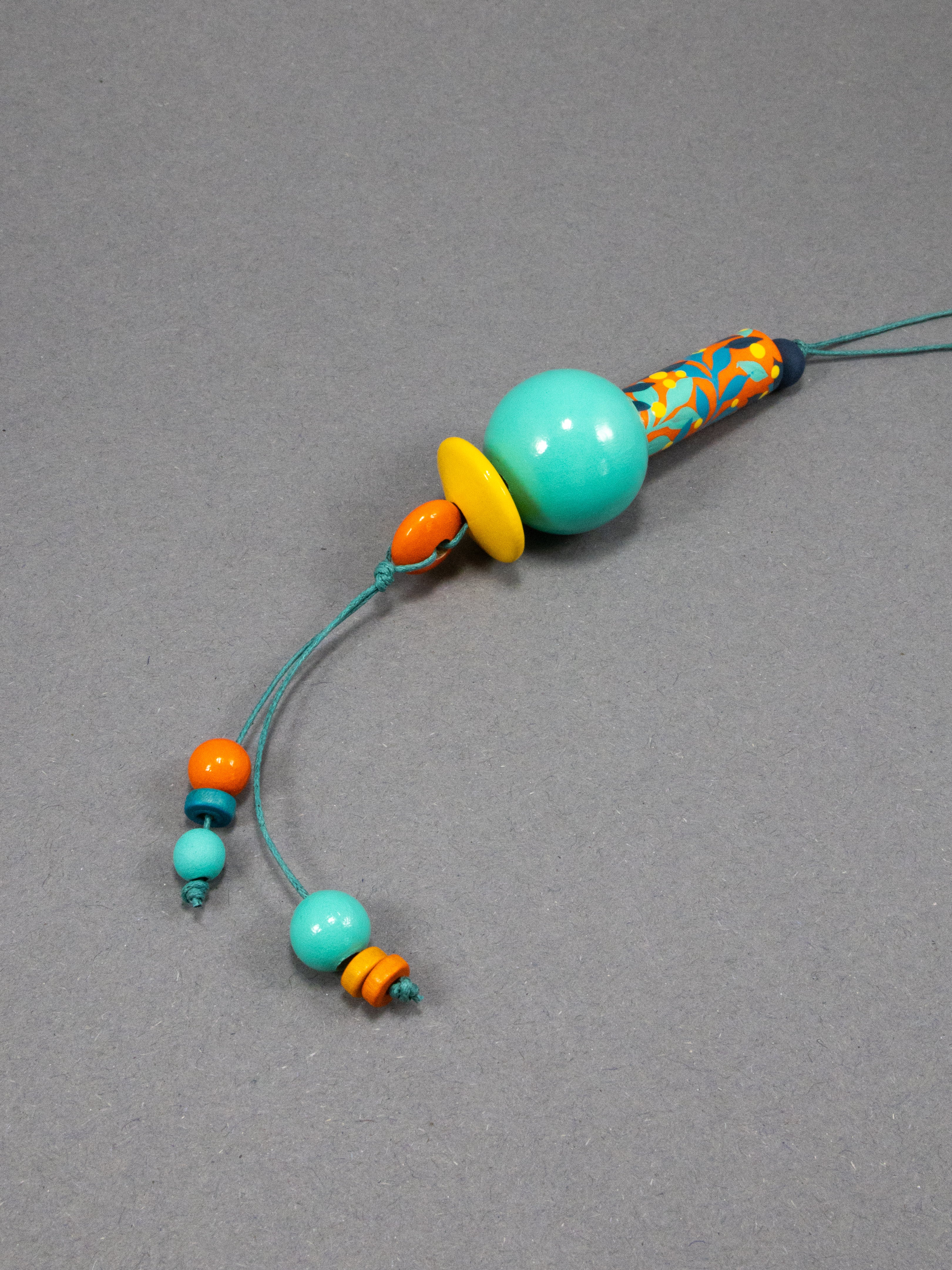 Turquoise Jungle Beaded Pendant