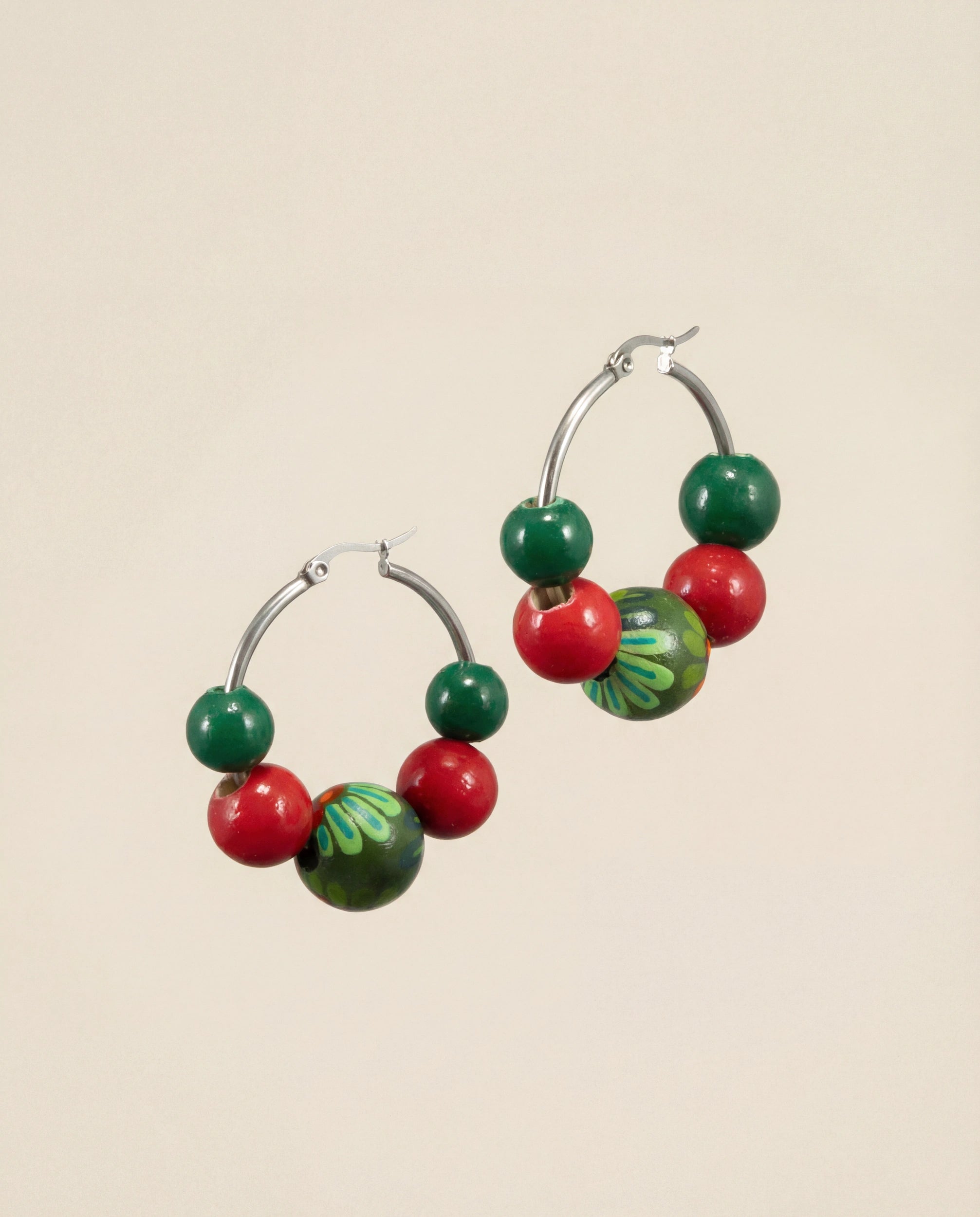 Viburnum Wooden Earrings 2