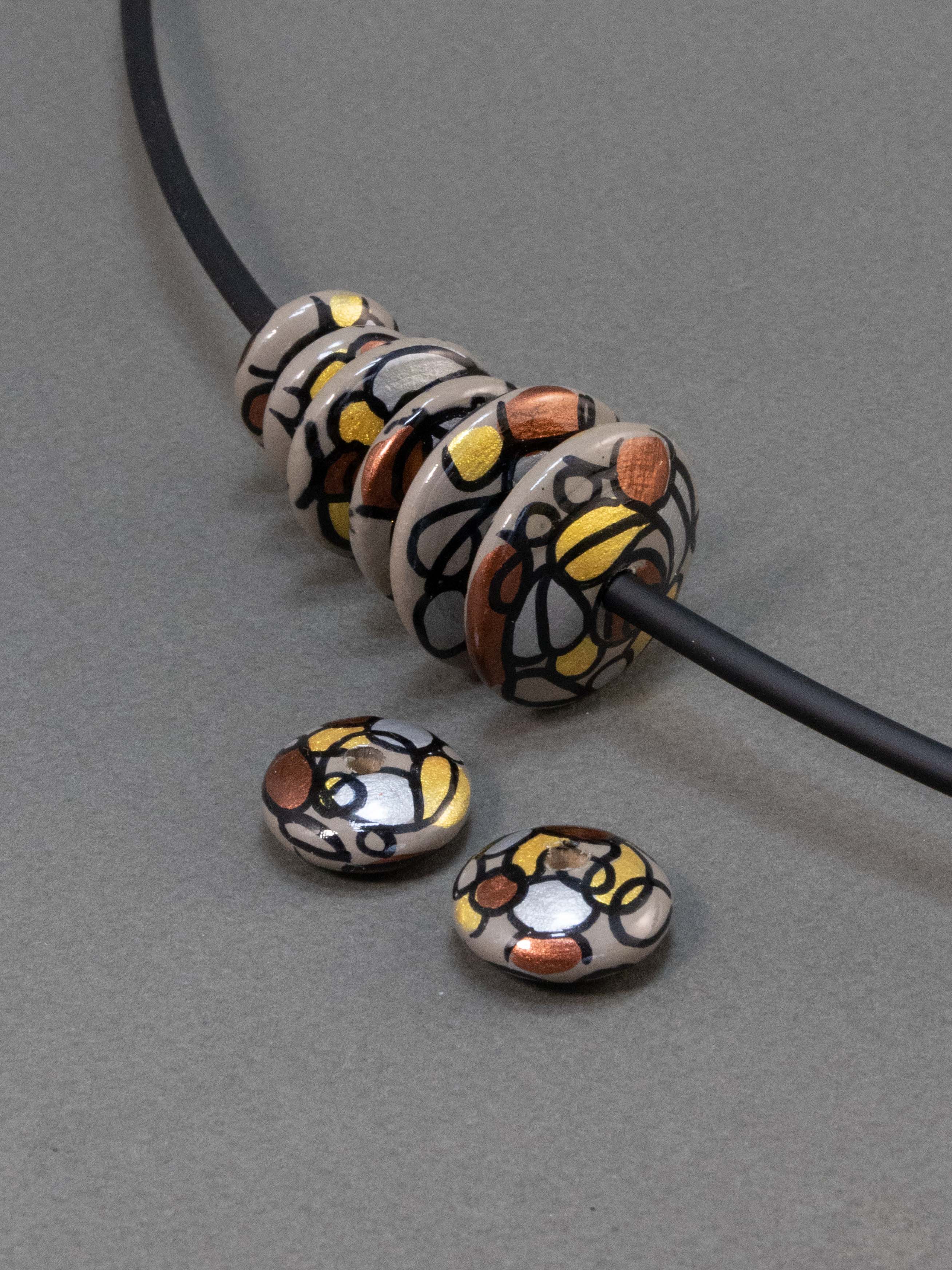 Vienna Flat Wooden Bead