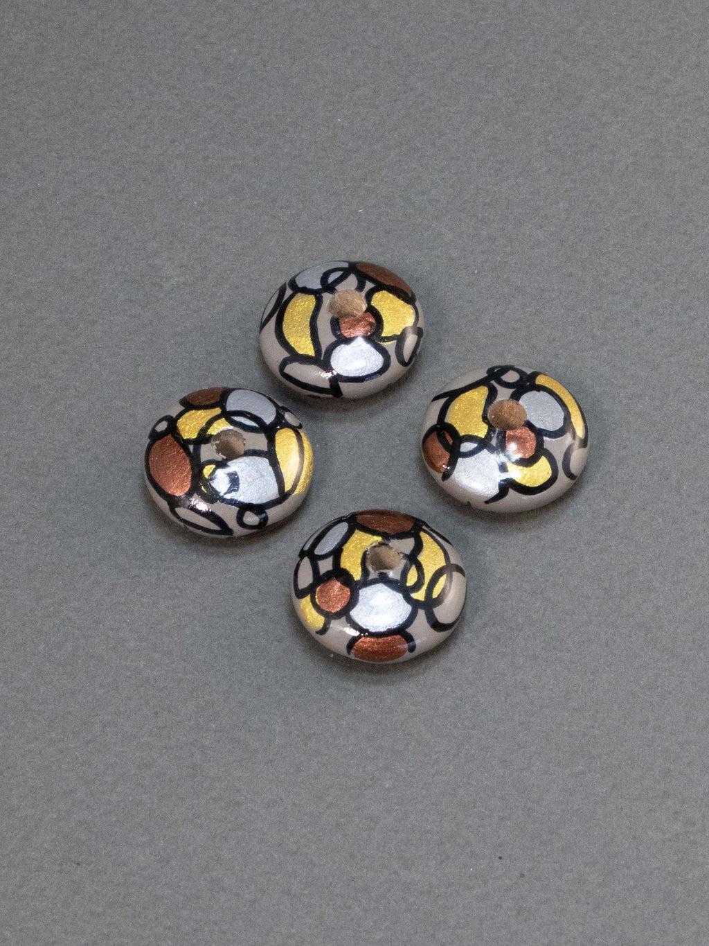 Vienna Flat Wooden Bead