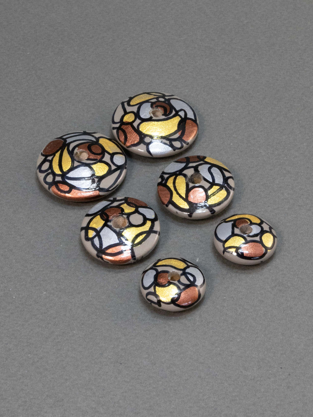 Vienna Flat Wooden Bead