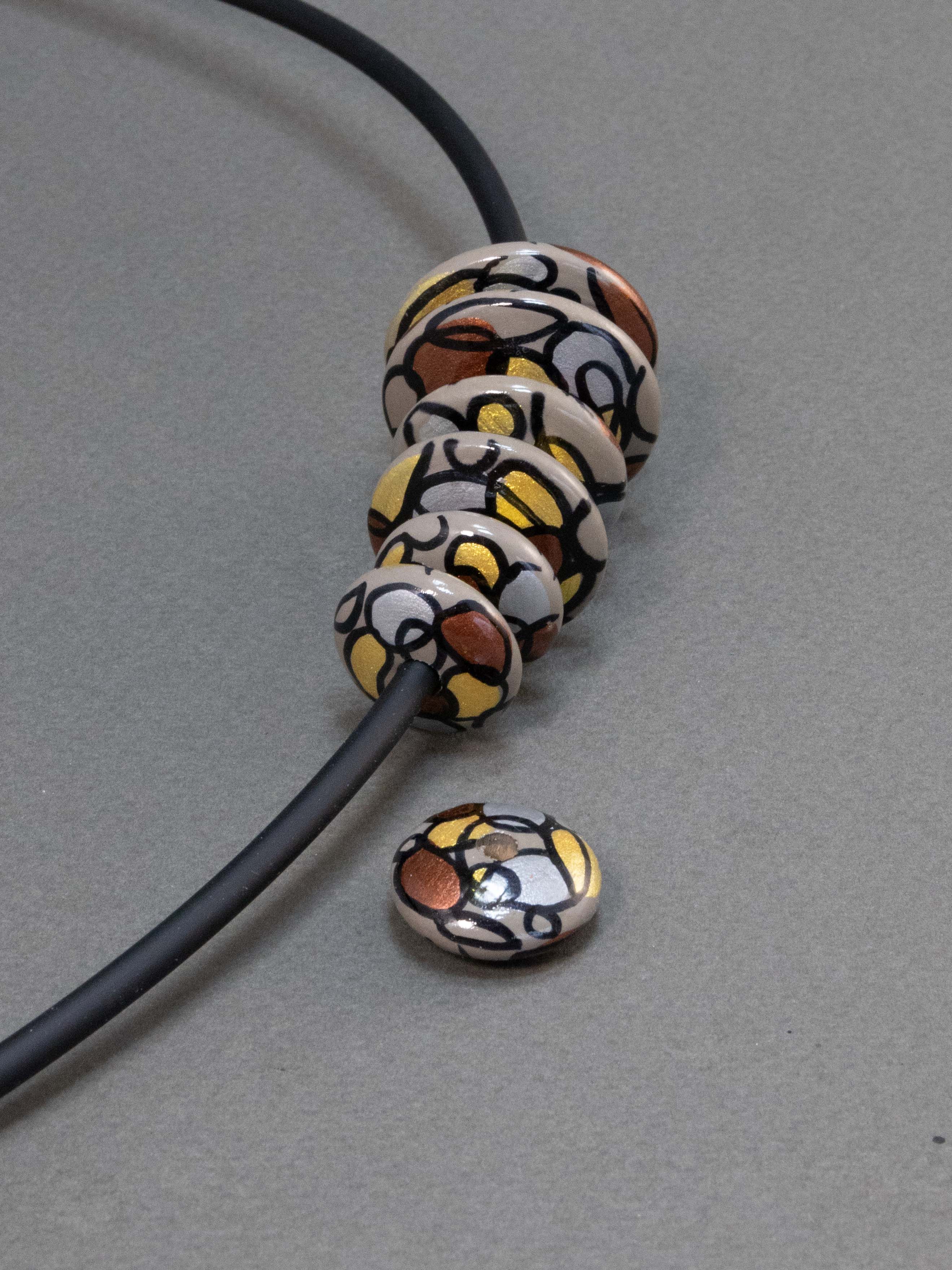 Vienna Flat Wooden Bead