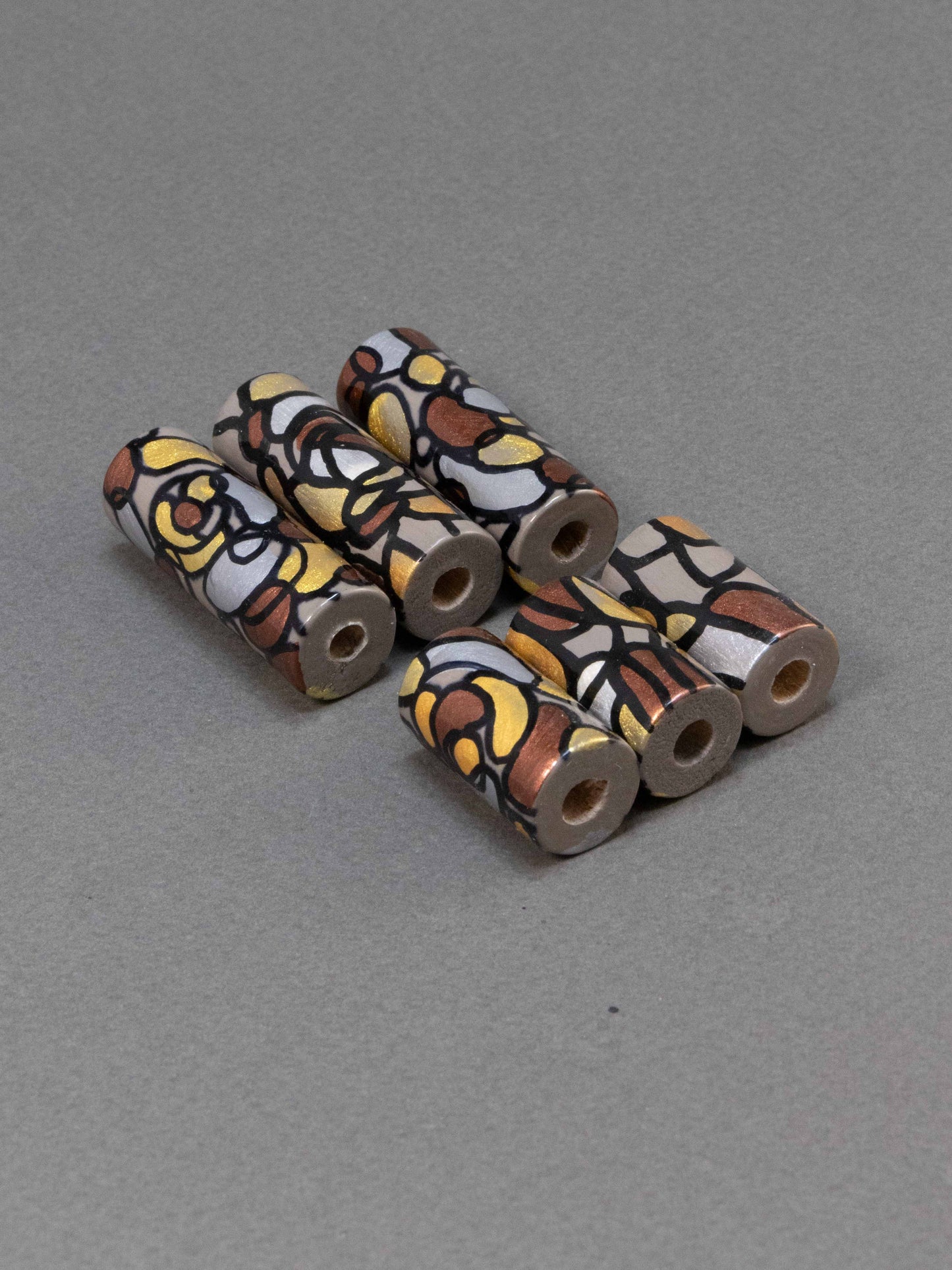 Vienna Wooden Bead in Cylinder Shape