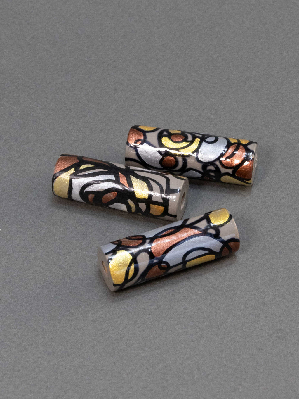 Perlina di legno di Vienna a forma di cilindro