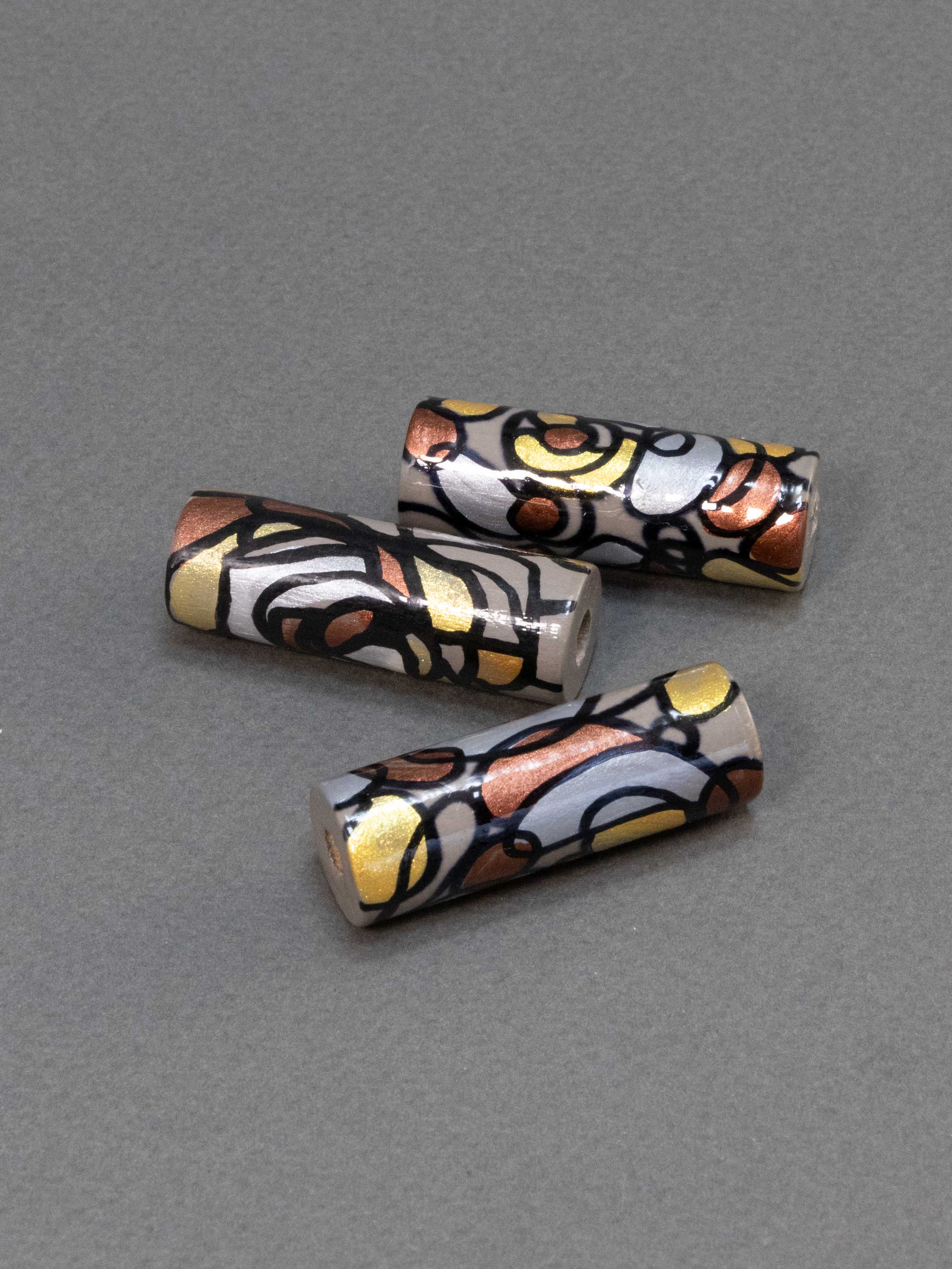 Perlina di legno di Vienna a forma di cilindro