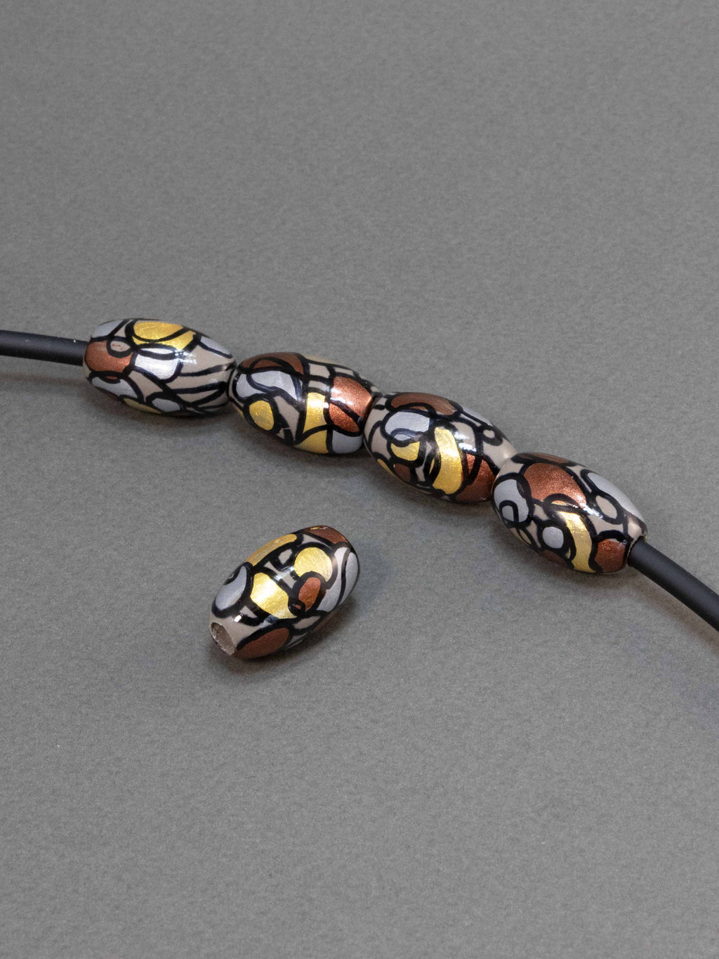 Vienna Wooden Beads in Bean Shape