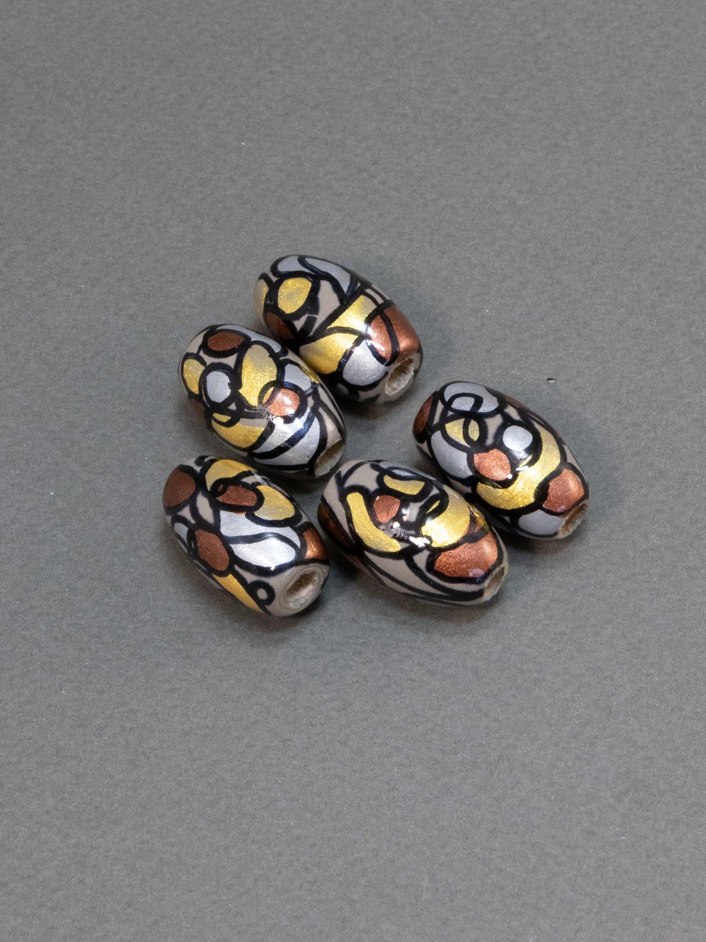 Vienna Wooden Beads in Bean Shape