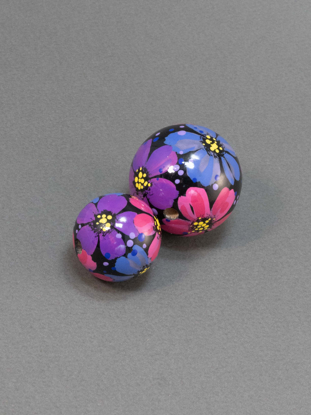 Violet Garden Wooden Bead