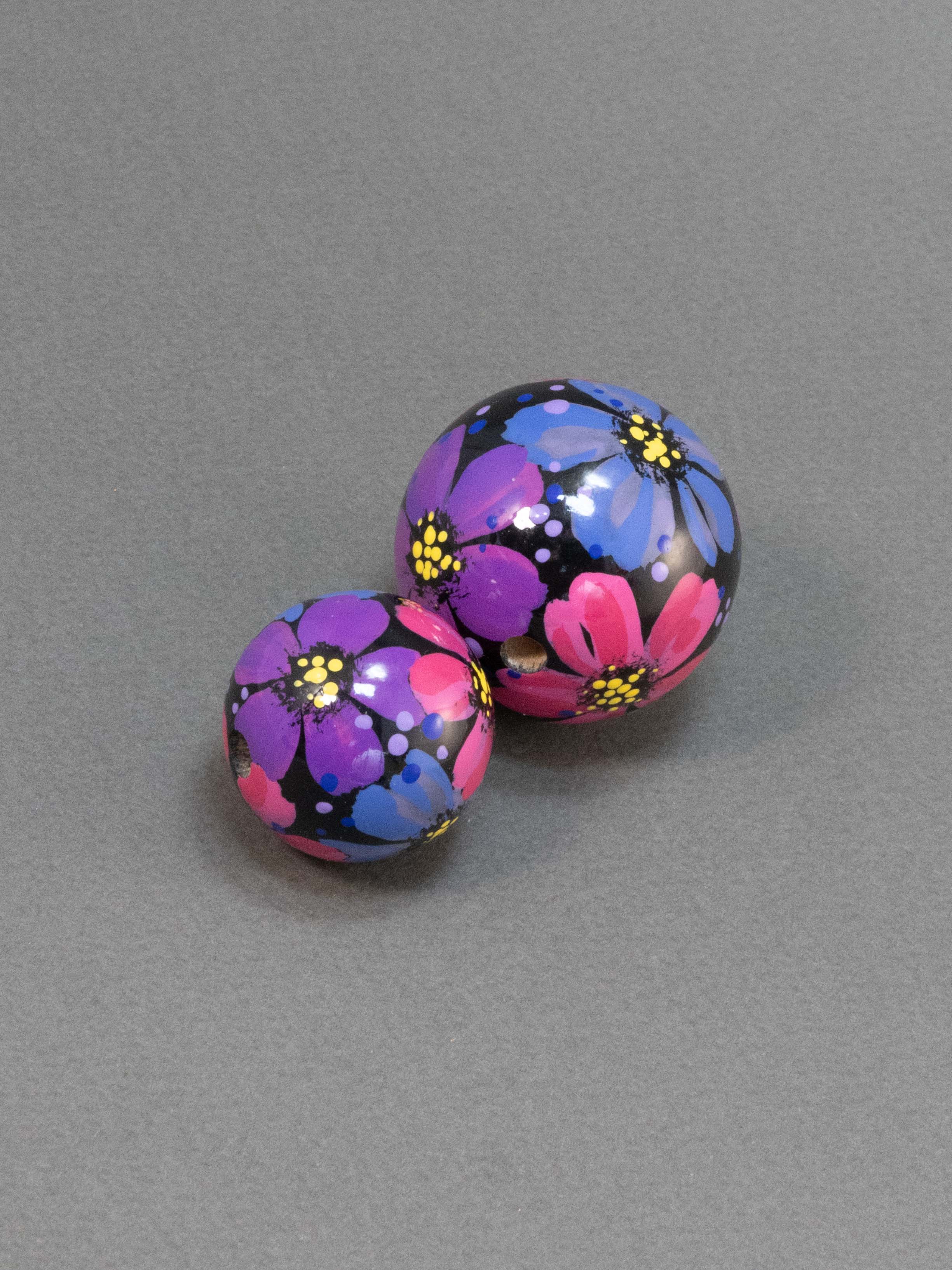 Violet Garden Wooden Bead