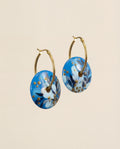 Azure Garden Wooden Earrings