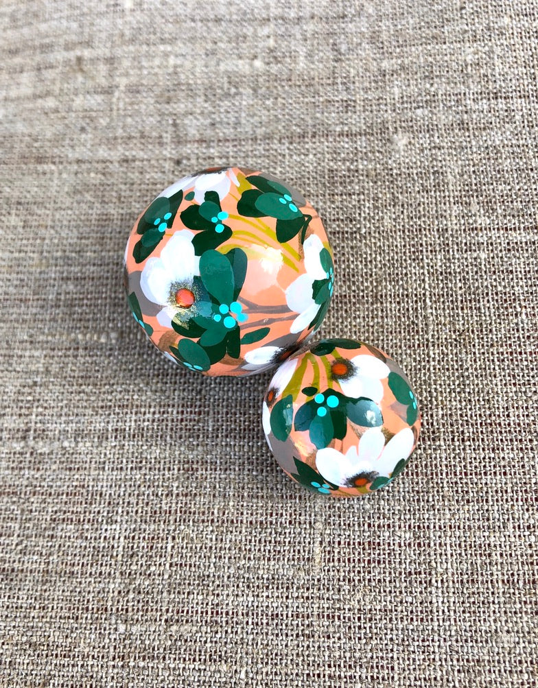 Spring Bouquet Wooden Beads Set