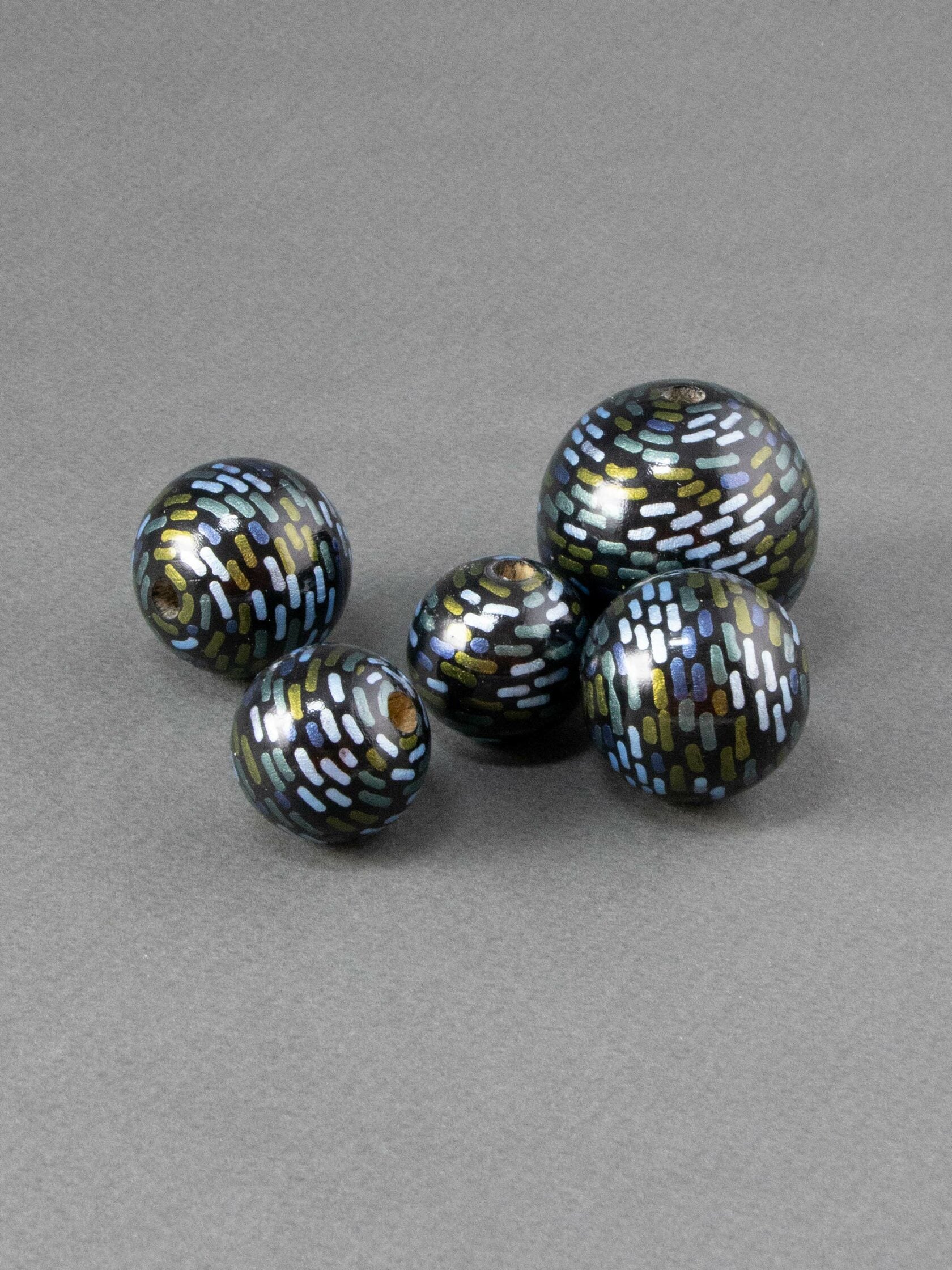 Amalfi Night Wooden Bead