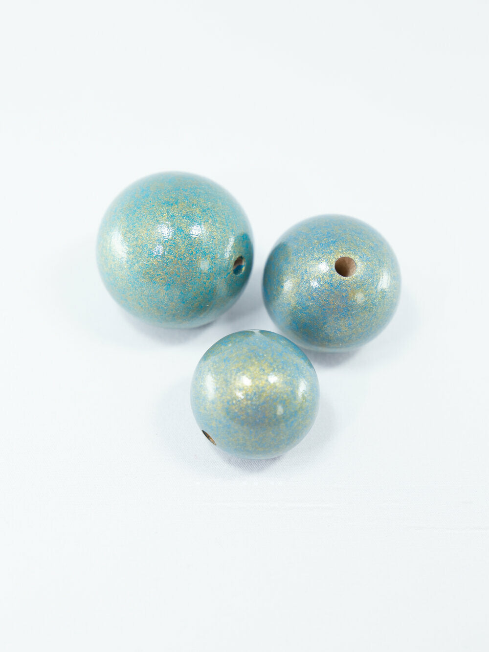 Antique Turquoise Wooden Bead