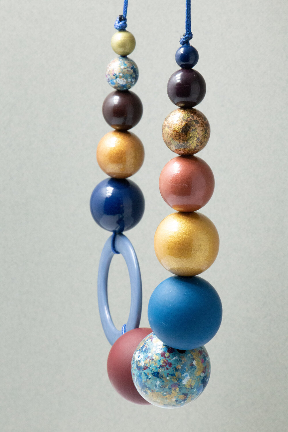 Autumn Rhapsody Wooden Bead Necklace