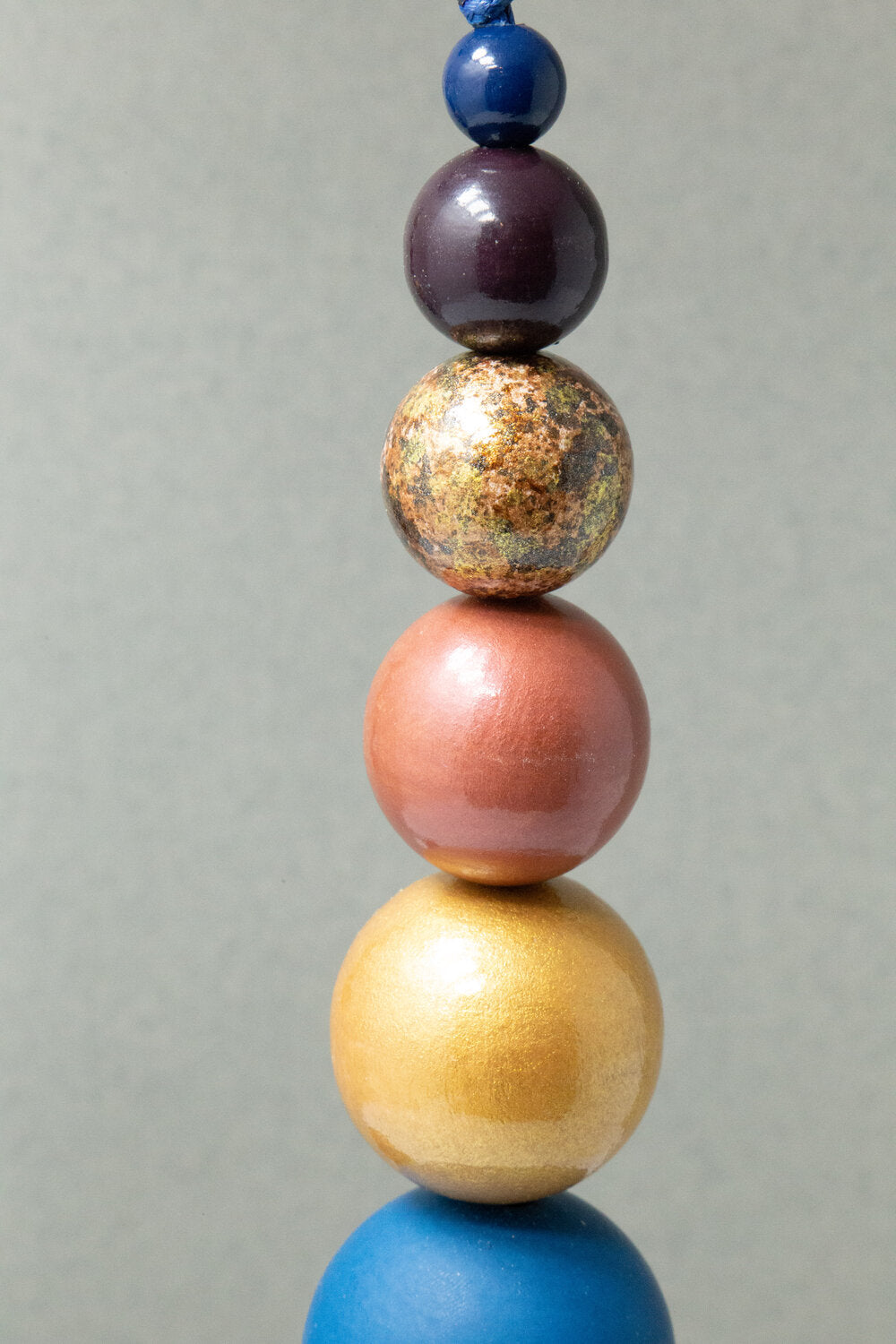 Autumn Rhapsody Wooden Bead Necklace
