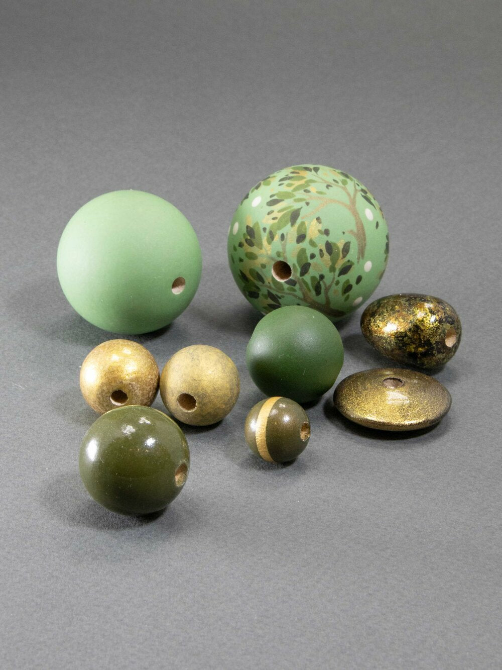 Autumn Wooden Beads Set