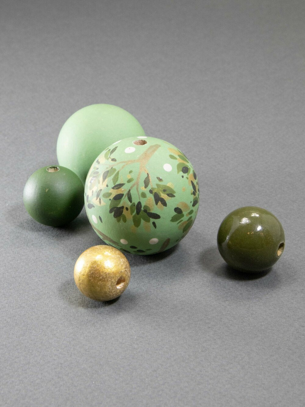 Autumn Wooden Beads Set