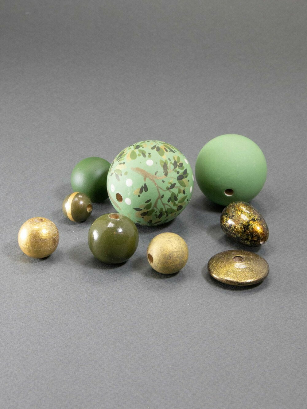 Autumn Wooden Beads Set