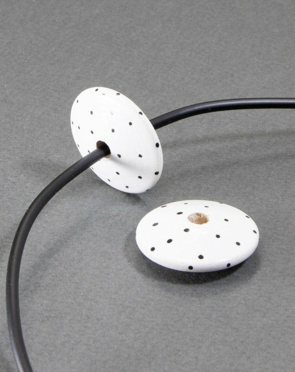 Big Flat Wooden Beads Set 3