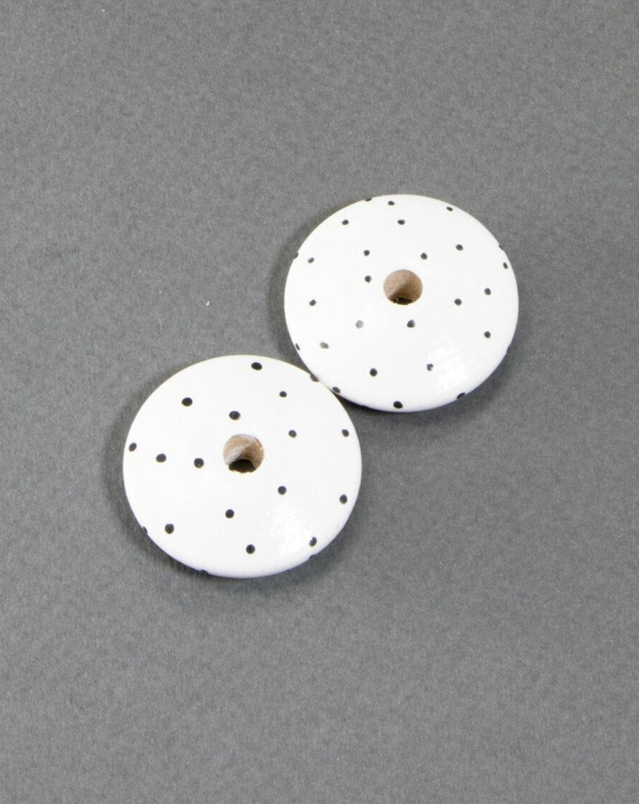 Big Flat Wooden Beads Set 3