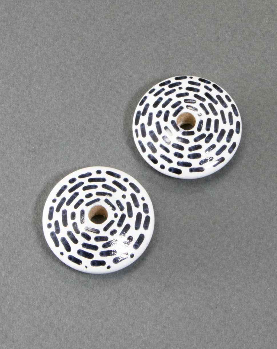 Medium Flat Wooden Beads Set 1