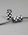 Black Cylinder Wooden Bead 14