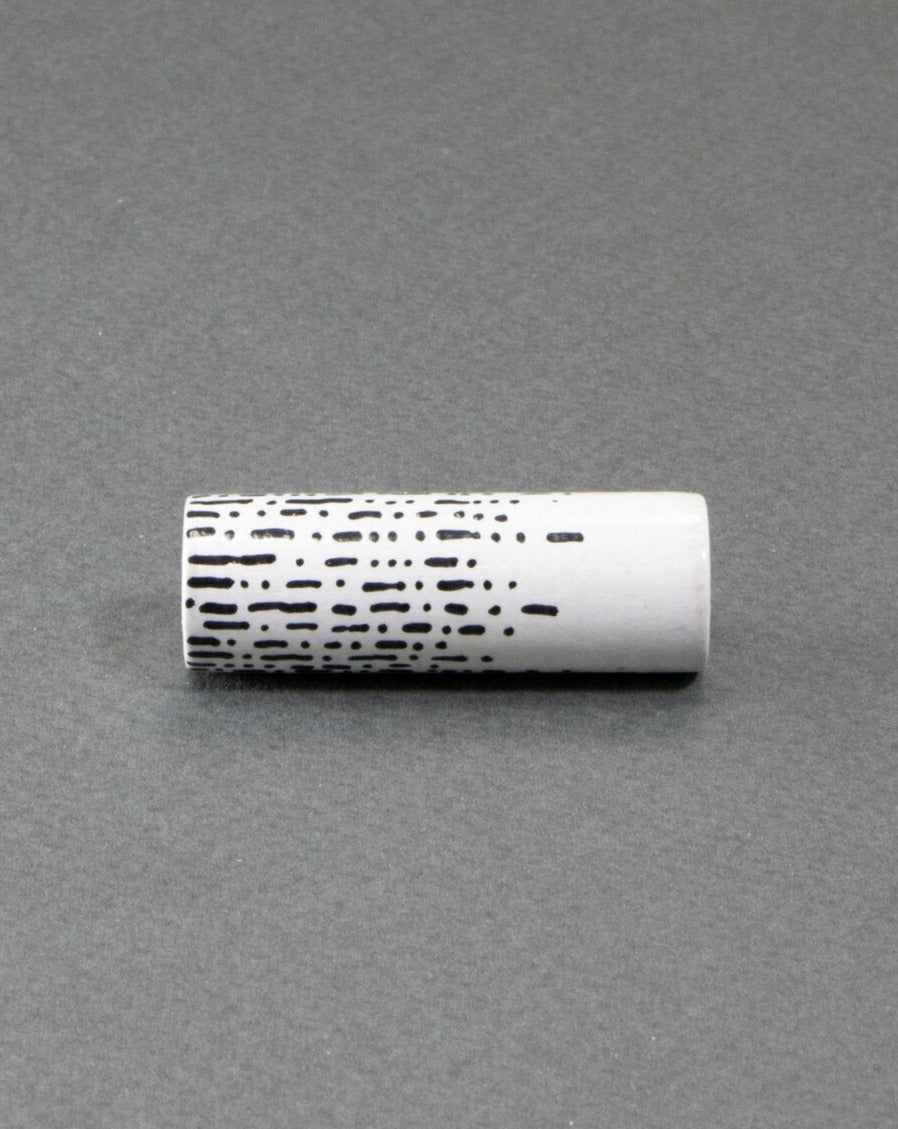 Black Cylinder Wooden Bead 5