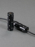 Black Cylinder Wooden Bead 7