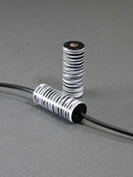 Black Cylinder Wooden Bead 8