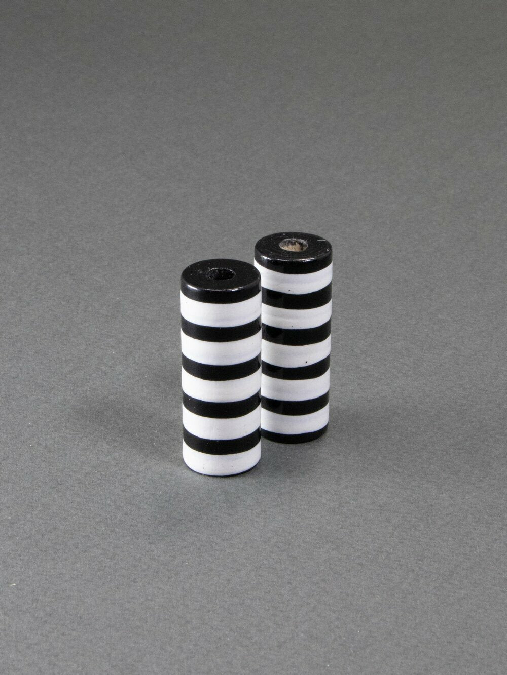 Black Cylinder Wooden Bead 9