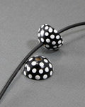 Black Half-Sphere Wooden Beads Set 5