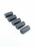 Black Matte Wooden Beads in Cylinder Shape