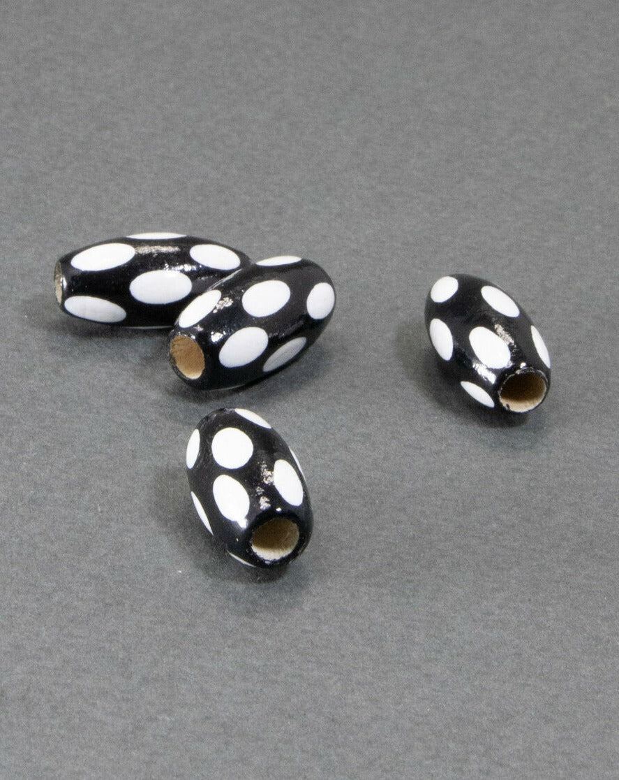 Black Wooden Set in Bean Shape 3
