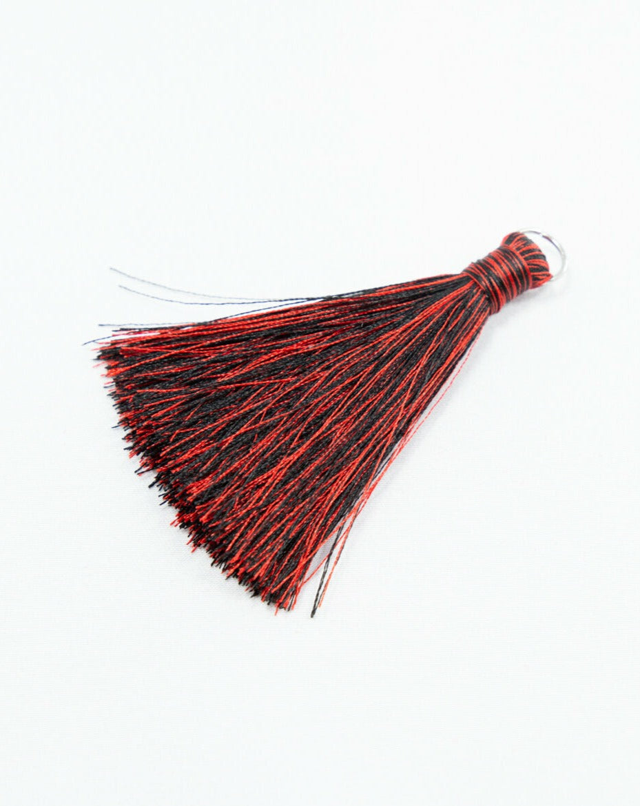 Black & Red Silk Tassel
