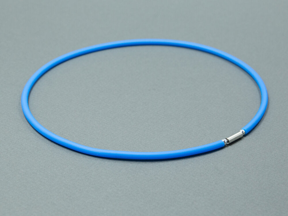 Blue Caoutchouc Collar