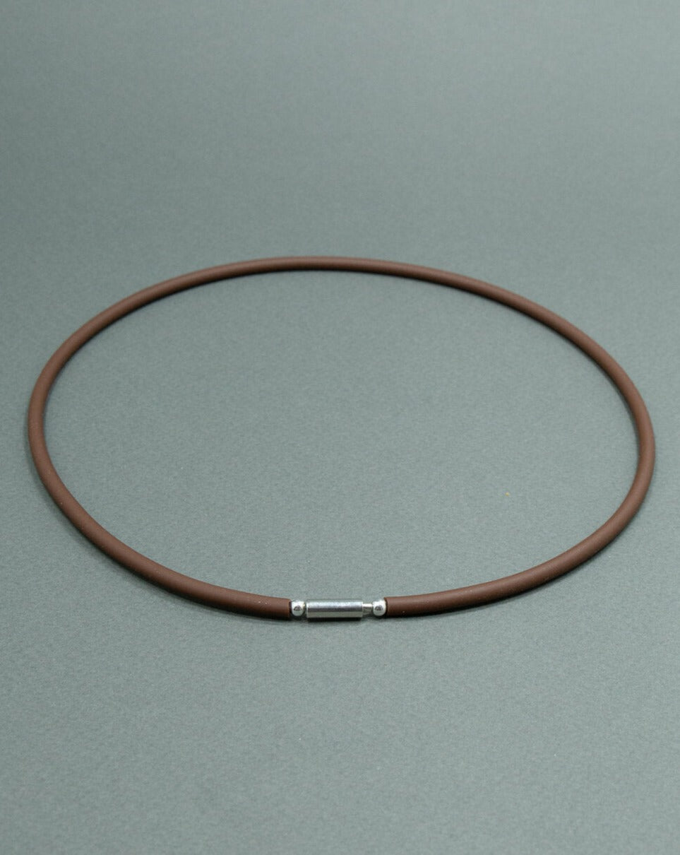 Brown Caoutchouc Collar