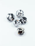 Brushed Black Wooden Bead