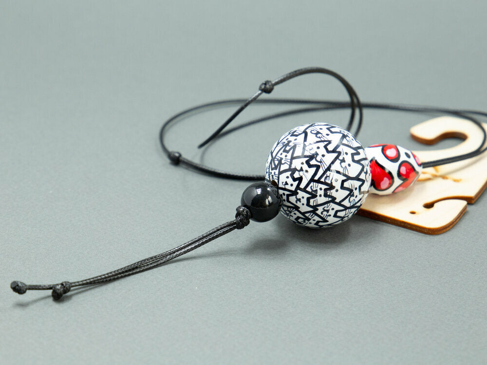 Cats Beaded Pendant 2