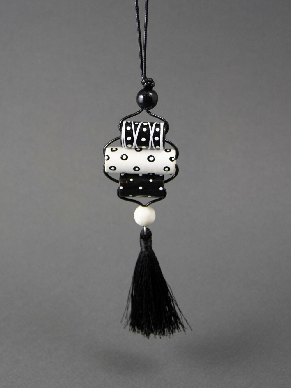 Cylindrical Beaded Pendant