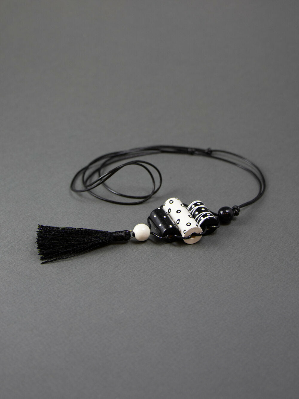 Cylindrical Beaded Pendant