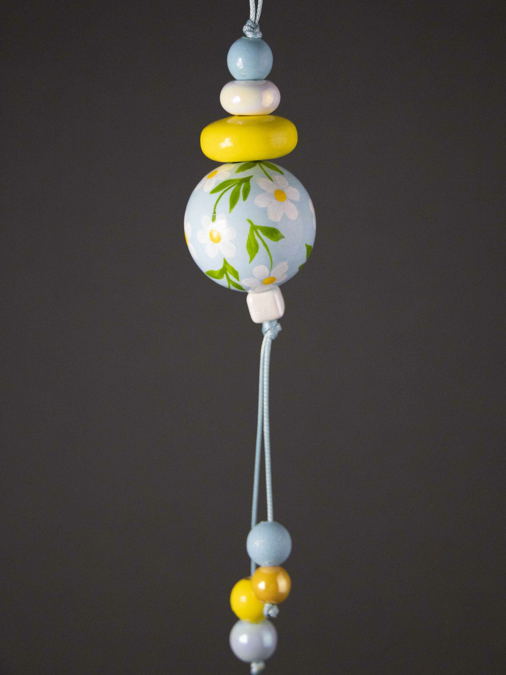 Daises Beaded Pendant