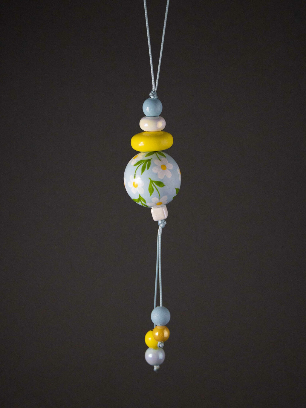 Daises Beaded Pendant