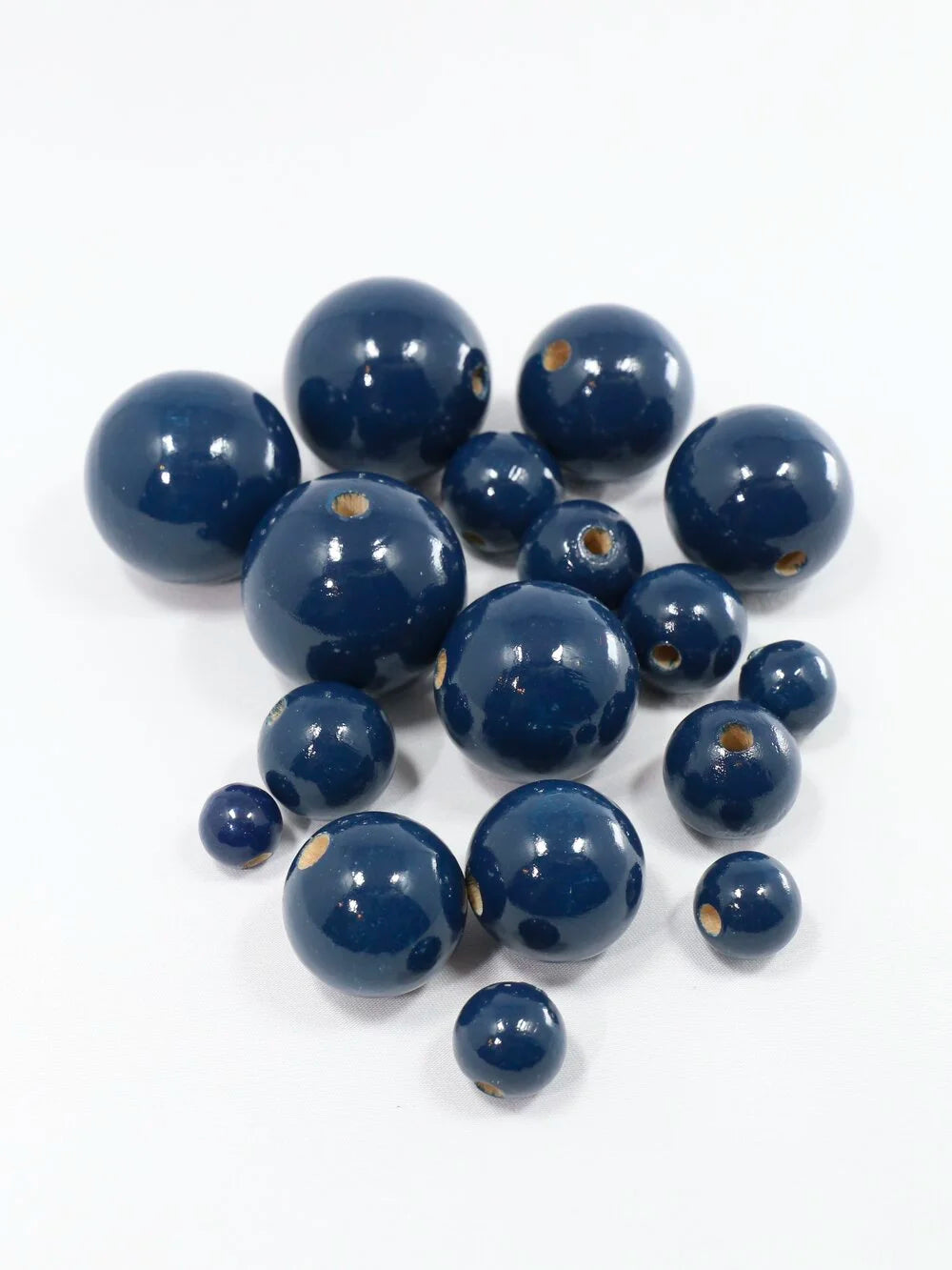 Indigo Blue Wooden Bead