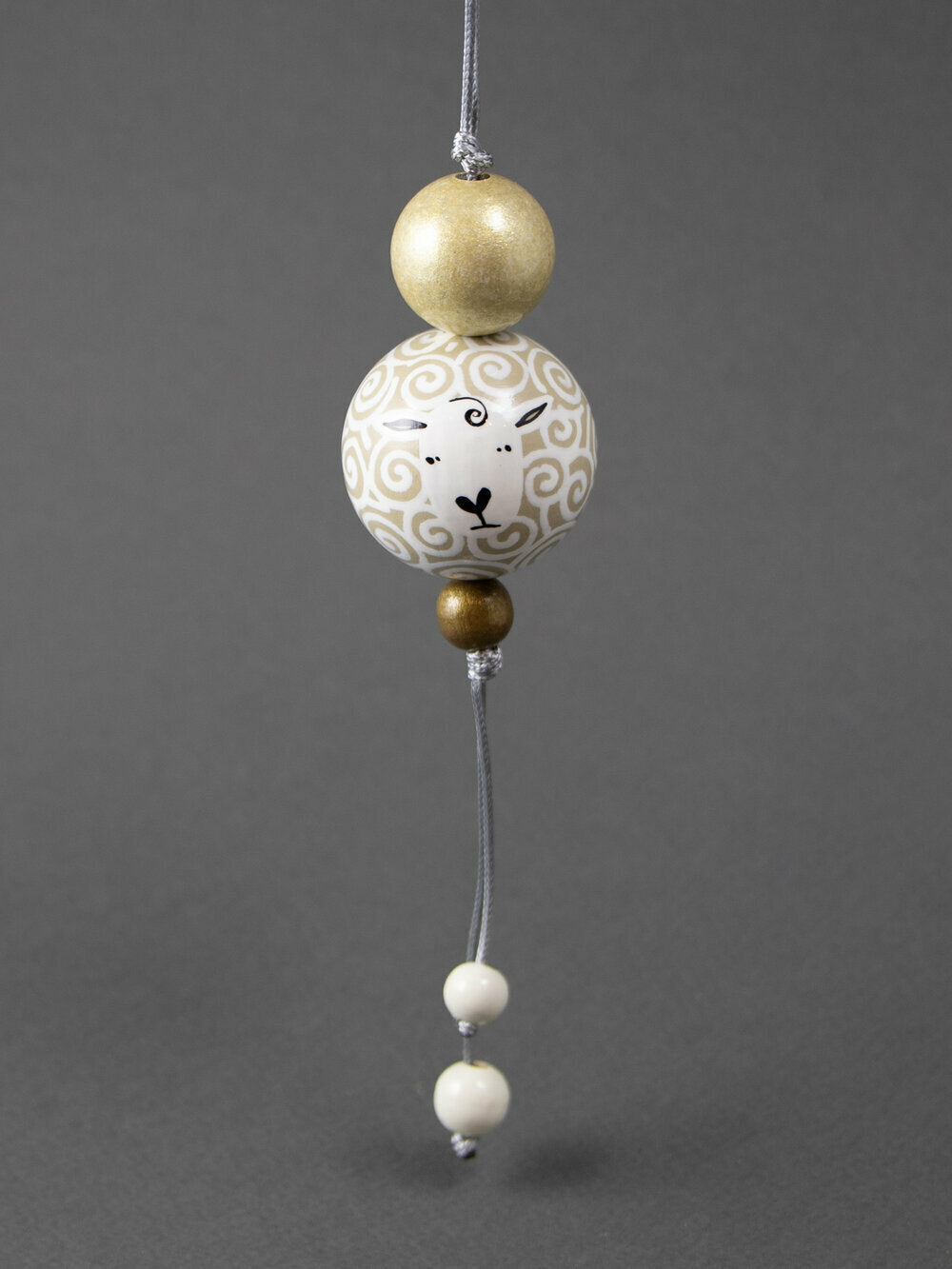 Dolly Sheep Beaded Pendant